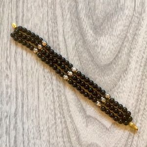 Vintage Onyx Beaded Bracelet